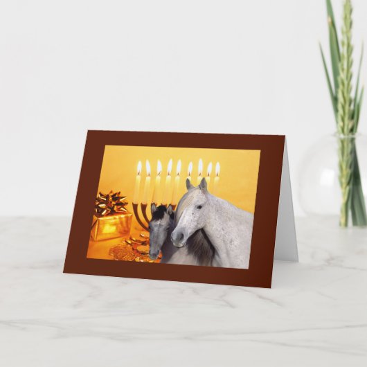 Horse Chanukah Kaart (Voorkant)