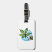 Horse Chestnut Leaf and Conker Bagagelabel (Voorkant verticaal)