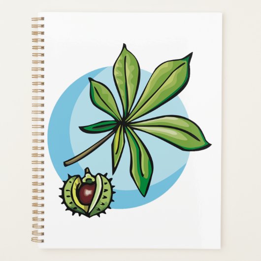 Horse Chestnut Leaf and Conker Planner (Voorkant)