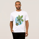 Horse Chestnut Leaf and Conker T-shirt (Voorkant volledig)