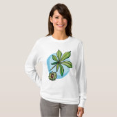 Horse Chestnut Leaf and Conker T-shirt (Voorkant volledig)