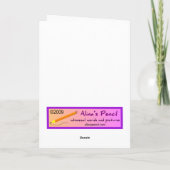 Horse Chewing Hay Birthday Kaart (groen) (Achterkant)