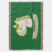 Horse Chinese New Year 2026 Cute Lucky Green  Deken (Voorkant Verticaal)