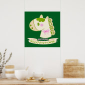 Horse Chinese New Year 2026 Cute Lucky Poster (Keuken)