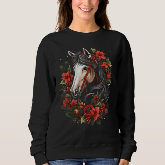 Horse Christmas Graphic T - shirts voor mannen Vro (Voorkant)