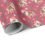 Horse Christmas Wrapping Paper Cadeaupapier<br><div class="desc">Paardenkerstpapier. De kleur van het papier is rood. Verkrijgbaar in meerdere kleuren,  maten en twee afwerkingen. www.hotpocketgraphics.com</div>