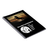 Horse Club Trail Riding Monogram Foto Notitieboek (Rechterzijde)