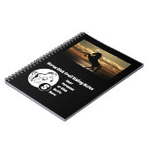 Horse Club Trail Riding Monogram Foto Notitieboek (Linkerzijde)