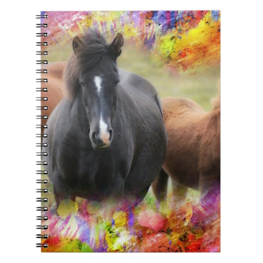 Horse Colorful Notitieboek (Voorkant)