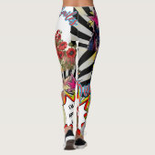 Horse Comic Design Leggings (Achterkant)