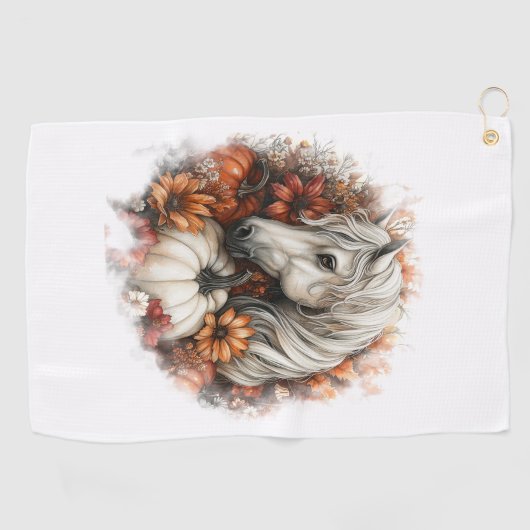 Horse Country Pumpkin Golfhanddoek (Horizontaal)