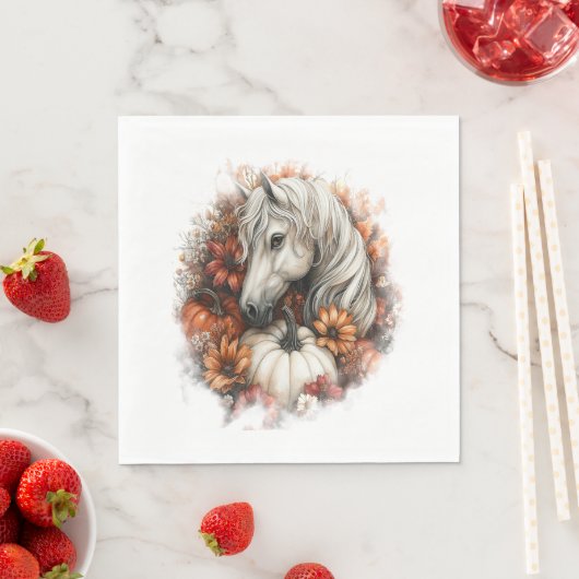 Horse Country Pumpkin Servet (Insitu)