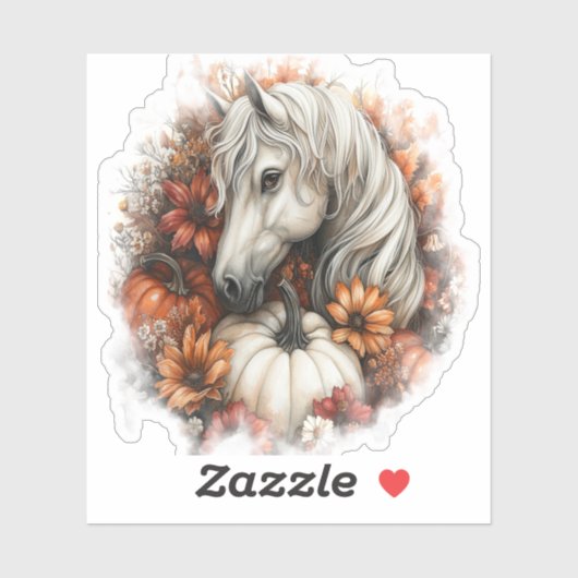 Horse Country Pumpkin Sticker (Vel)