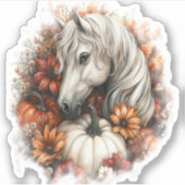 Horse Country Pumpkin Sticker (Voorkant)