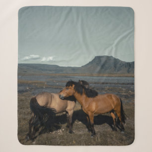 HORSE COUPLE SHERPA DEKEN