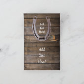 Horse Cowboy Boots Cowboy Pet Wagon Wheel Bedankkaart (Binnen)