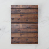 Horse Cowboy Boots Rustic Barn Board Bedankkaart (Binnen)