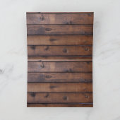 Horse Cowboy Boots Rustic Barn Board Feestdagen Kaart (Binnen)