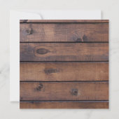 Horse Cowboy Boots Rustic Barn Board Kaart (Achterkant)