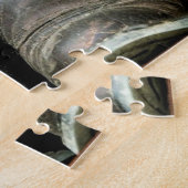 Horse Cowboy Boots Rustic Barn Board Legpuzzel (Zijkant)
