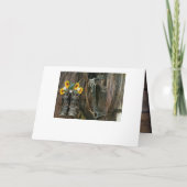 Horse Cowboy Boots Sunflower Rustic Barn Board (Achterkant)
