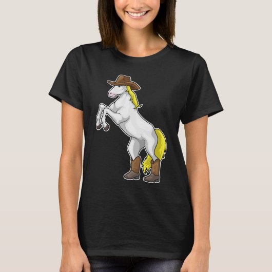 Horse Cowboy Boots T-shirt (Voorkant)
