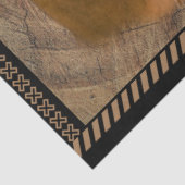 Horse Cowboy Boots Wagon Wheel Rustige Barn Wood Tissuepapier (Detail)