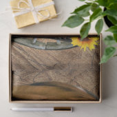 Horse Cowboy Boots Wagon Wheel Sunflower Western Tissuepapier (Geschenk)