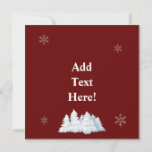 Horse Cowboy laarzen Snowman Kerstmis Bedankkaart (Achterkant)