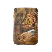 Horse Cowboy Pet Lasso Sunflower Rustige Barn Boar Badmat (Voorkant Verticaal)