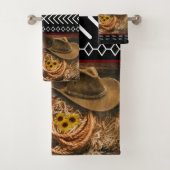 Horse Cowboy Pet Lasso Western Patroon Bad Handdoek (Insitu)