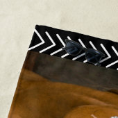 Horse Cowboy Pet Lasso Western Patroon Strandlaken (In situ)