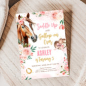 Horse Cowgirl Verjaardagsfeestje Kaart