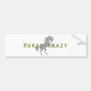 Horse Crazy Bumpersticker