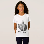HORSE CRAZY: SHIRT: MEISJE: PENCIL, HORSEBACK T-SHIRT (Voorkant volledig)