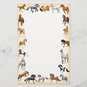 Horse Crazy Stationery Tangerine Briefpapier
