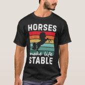 Horse dad grap t-shirt (Voorkant)
