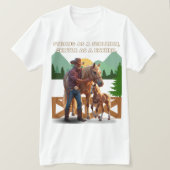 Horse Dad Pride - Paardendag paardensport editie T-shirt (Design voorkant)