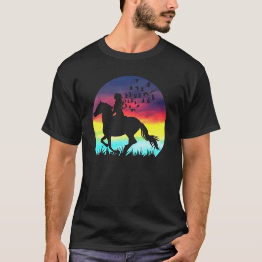 Horse Dames Equestrian T-shirt (Voorkant)