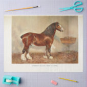 Horse Decoupage  Clydesdale Hengst Tissuepapier (Craft)
