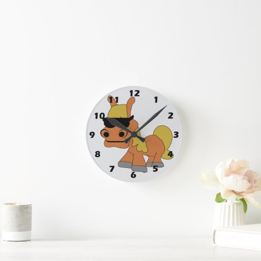 Horse Design Ronde Klok (Huis)