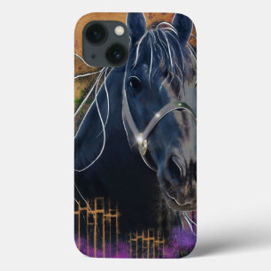 Horse DIAMOND-portret - iPad-draagtas iPhone 13 Hoesje