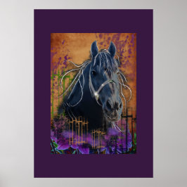 Horse DIAMOND-portret - Poster
