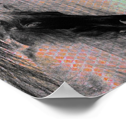 Horse Digital Art Poster (Hoek)