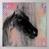 Horse Digital Art Poster (Voorkant)