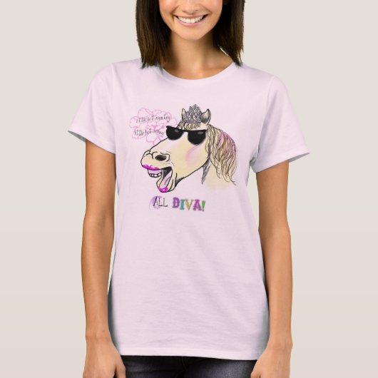Horse Diva T-shirt (Voorkant)