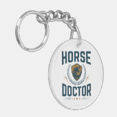 Horse Doctor Equine Veterinarian Sleutelhanger (Voorkant Links)