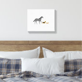 horse dog and cat canvas afdruk (Insitu (Slaapkamer))
