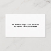 Horse Dog Cat | Wood Grain Visitekaartje (Achterkant)