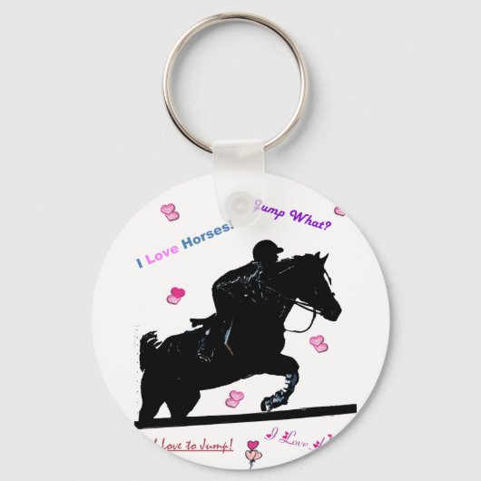 Horse Doodles Sleutelhanger (Voorkant)